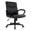 ALERA Mid-Back Chair Sz 35.9-39.8” H x 24.6” W x 23.8” D, Black ALEBC42B19