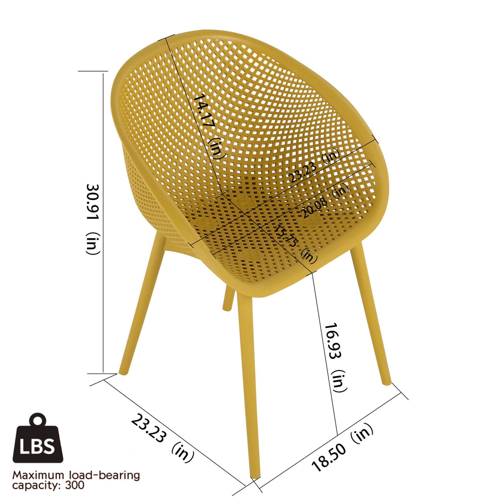 2 Pack Lounge Chair Set & Folding Square Table