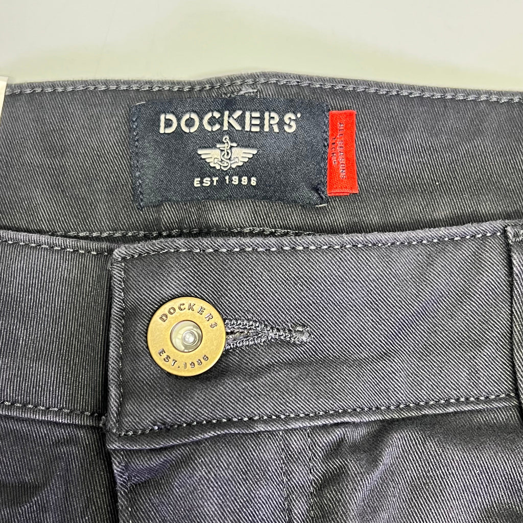 DOCKERS All Seasons Tech Straight Fit Jean Cut Pant Men's Sz 34x30 Steelhead