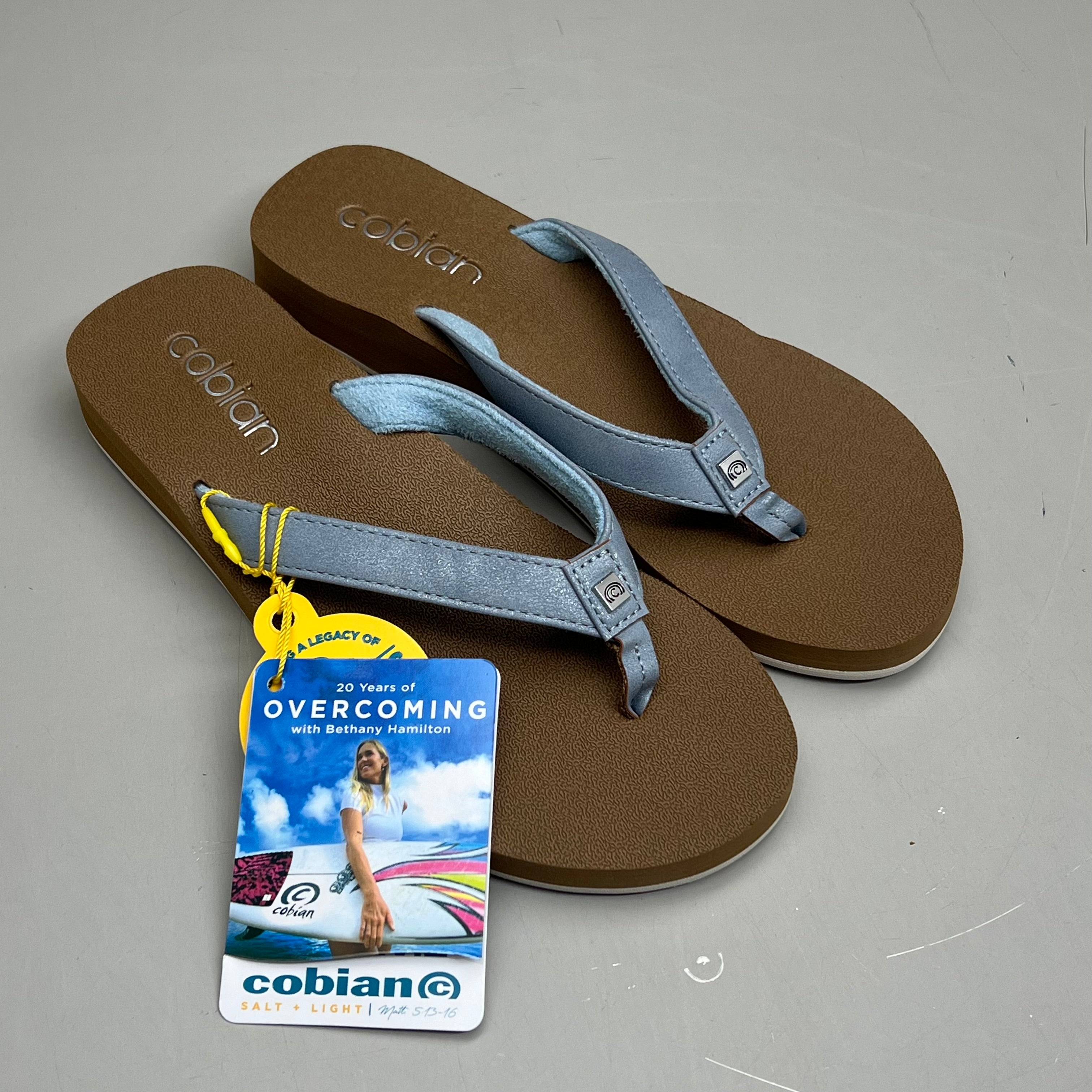 COBIAN Skinny Bounce Comfortable Synthetic Strap Women's Sz 6 Blue SKI25-400-06
