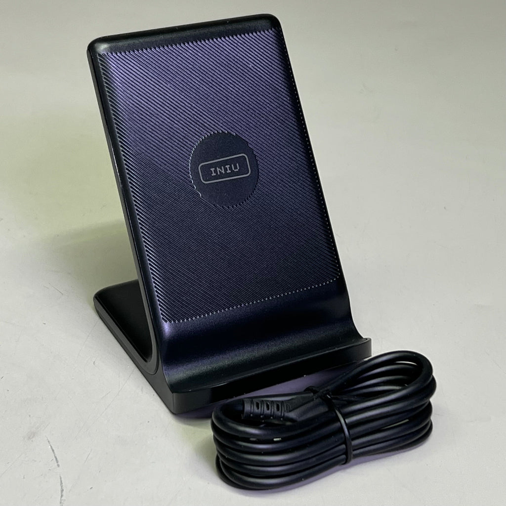 INIU Wireless Charger Stand 4.5" H x 3" W, Black WI-211