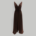 NORMA KAMALI Goddess Dress Unlined Women's Sz XS/34 Chocolate KK3233PL292028