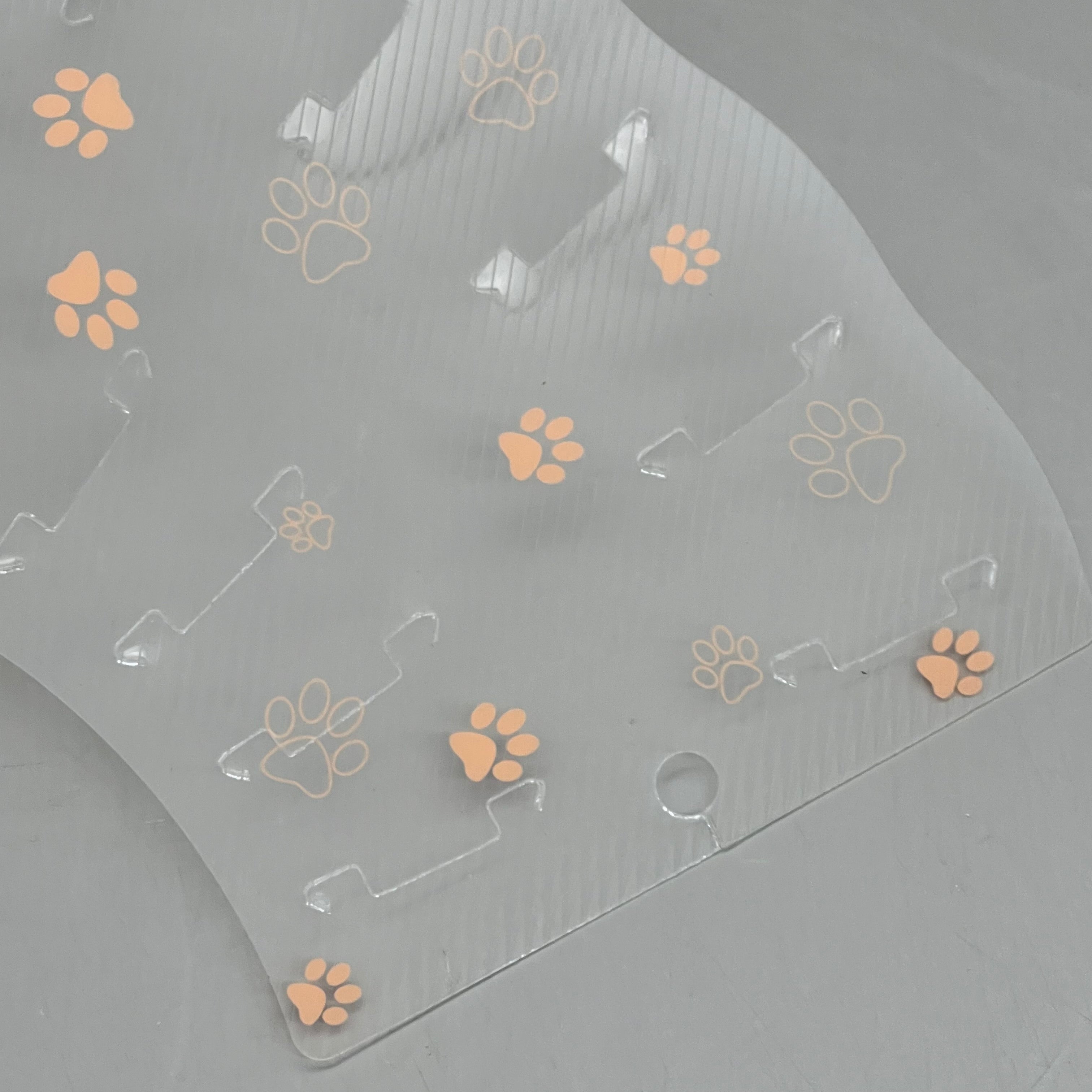 GENIA (12 PACK) Transparent Elizabethan Collar Quick Fasten 12.5cm Orange 306204