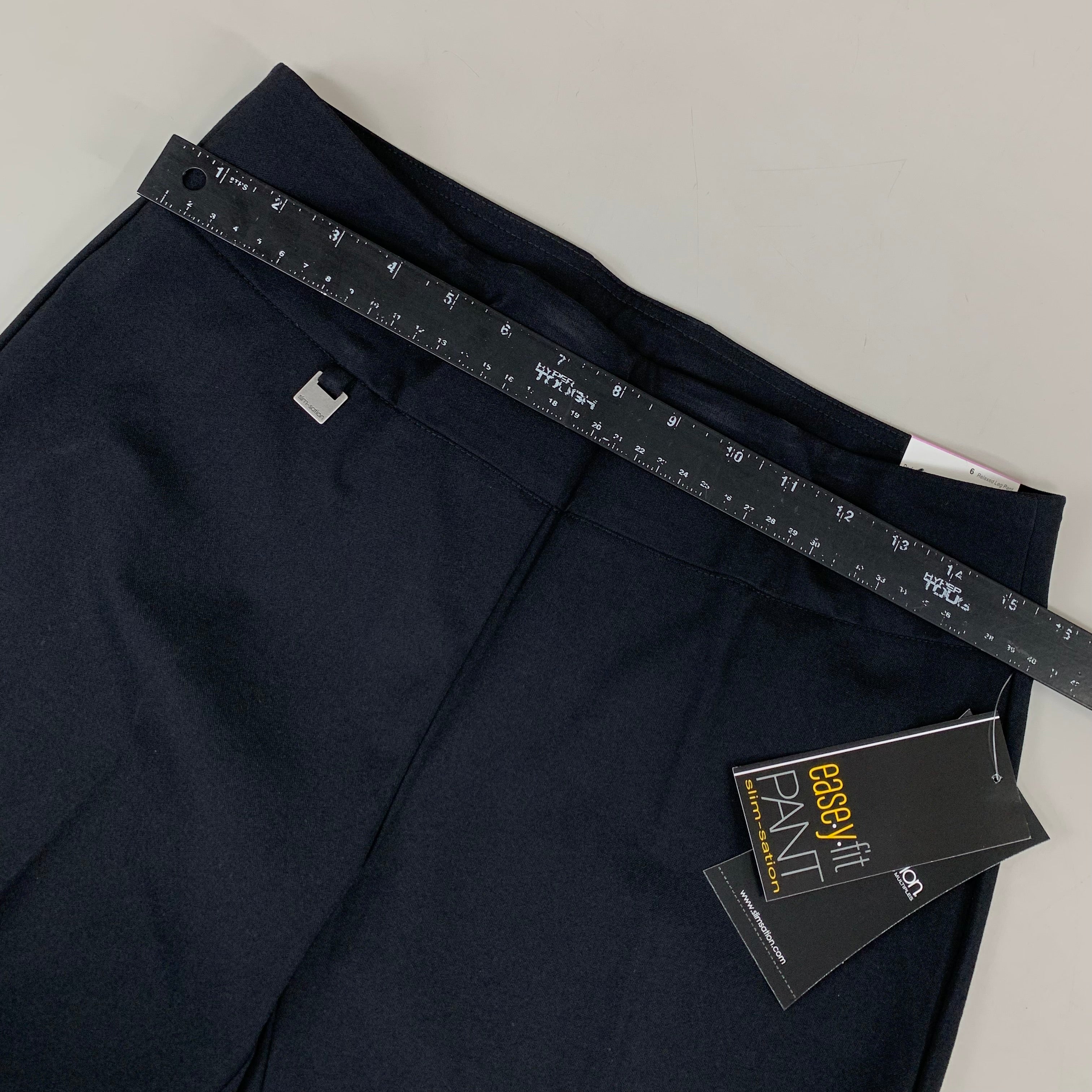 MULTIPLES Relaxed Leg Pant  Petite Women's Sz 6 Black