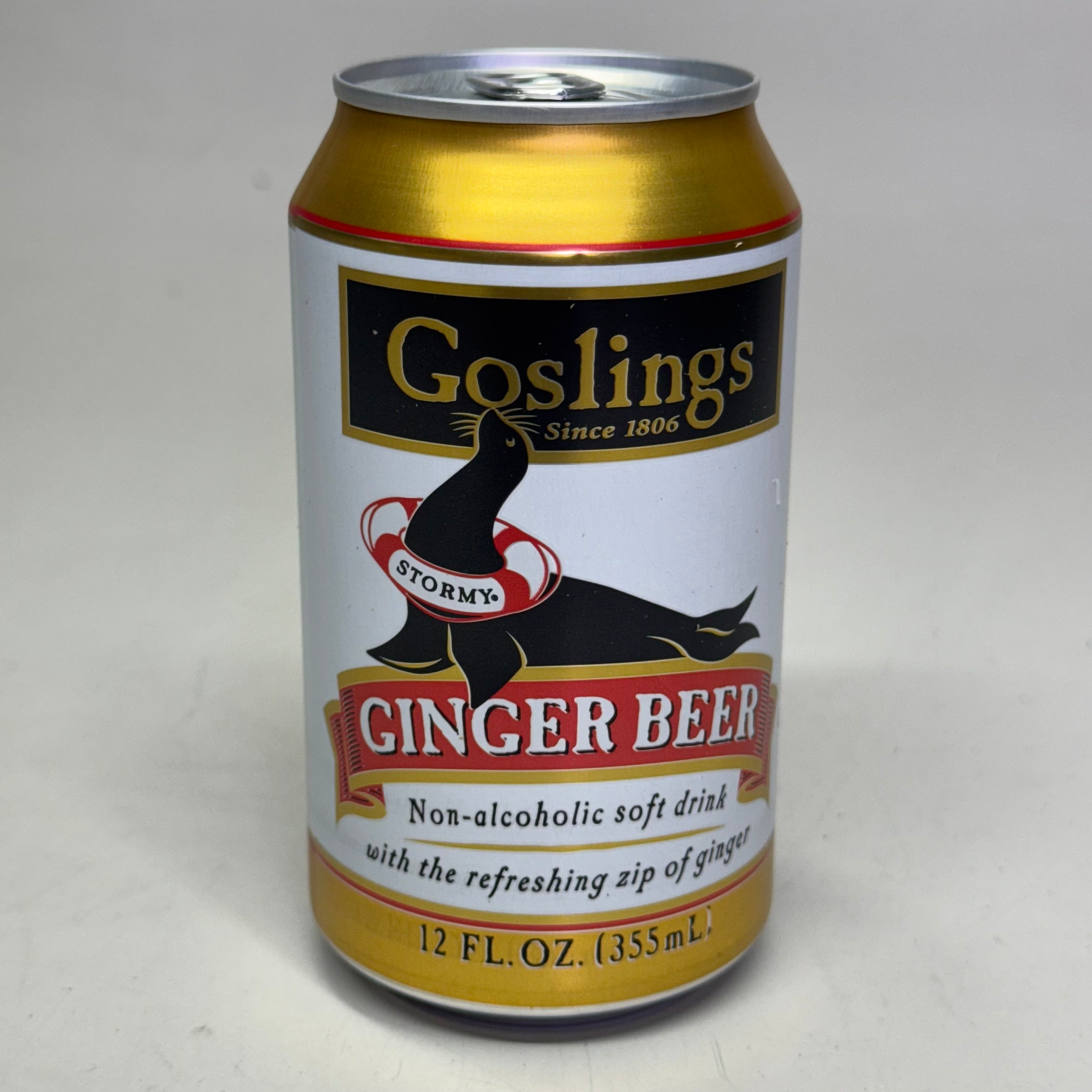 GOSLINGS (4 PACK of 6 Cans) Non-Alcoholic Ginger Beer Can 12 fl oz BB 11/26