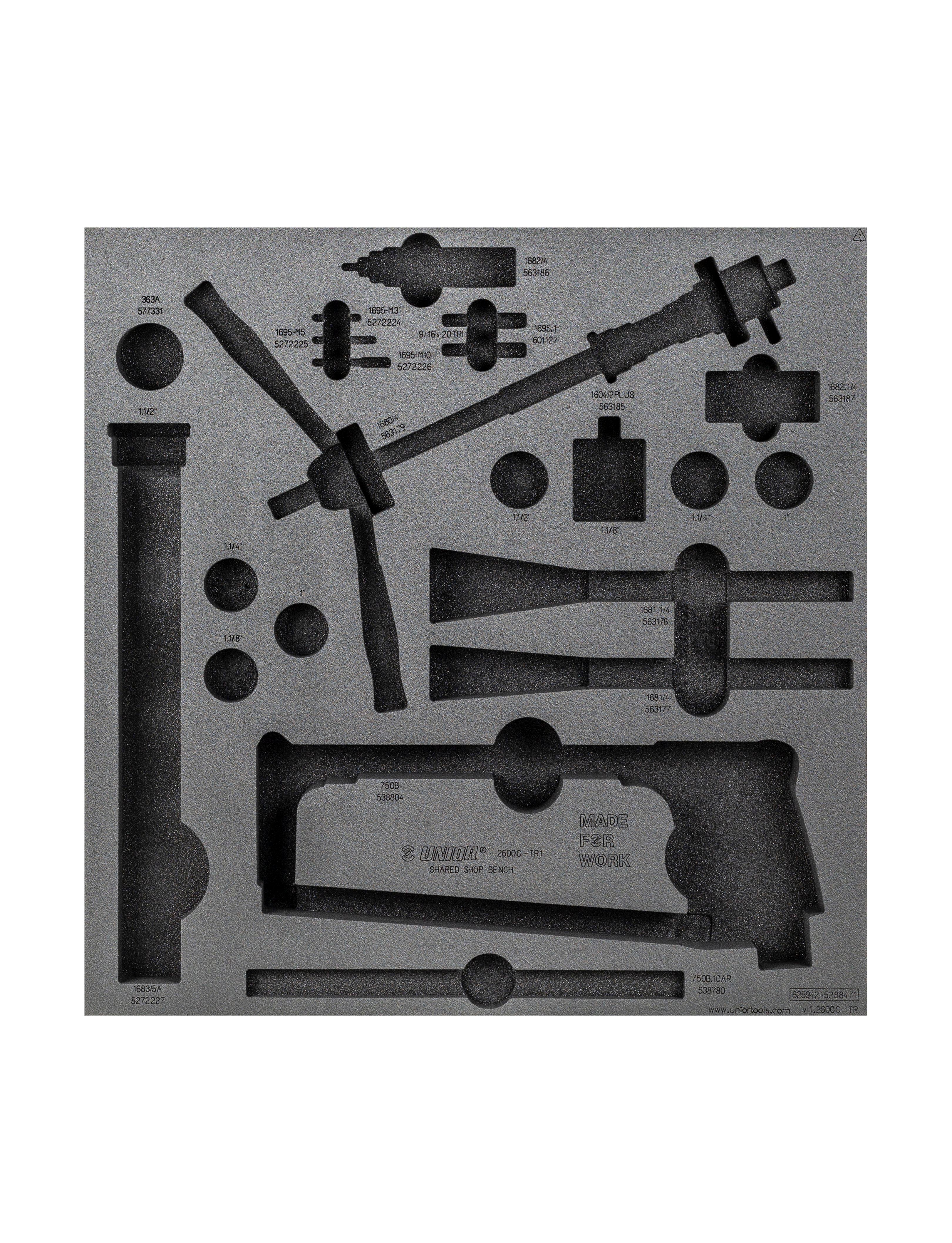 Unior Drawer Foam Insert Shared 1 Tool