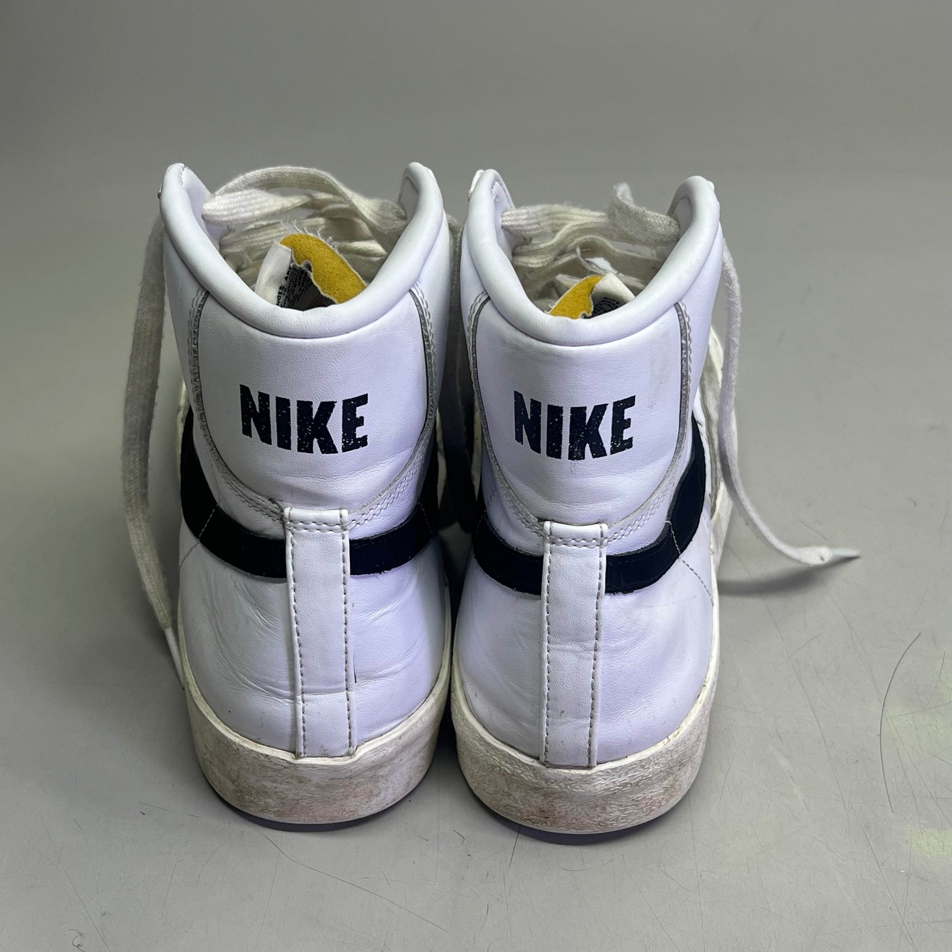 NIKE Blazer High Mid '77 Vintage Shoes Men's Sz 11.5 White/Black (Pre-Owned)