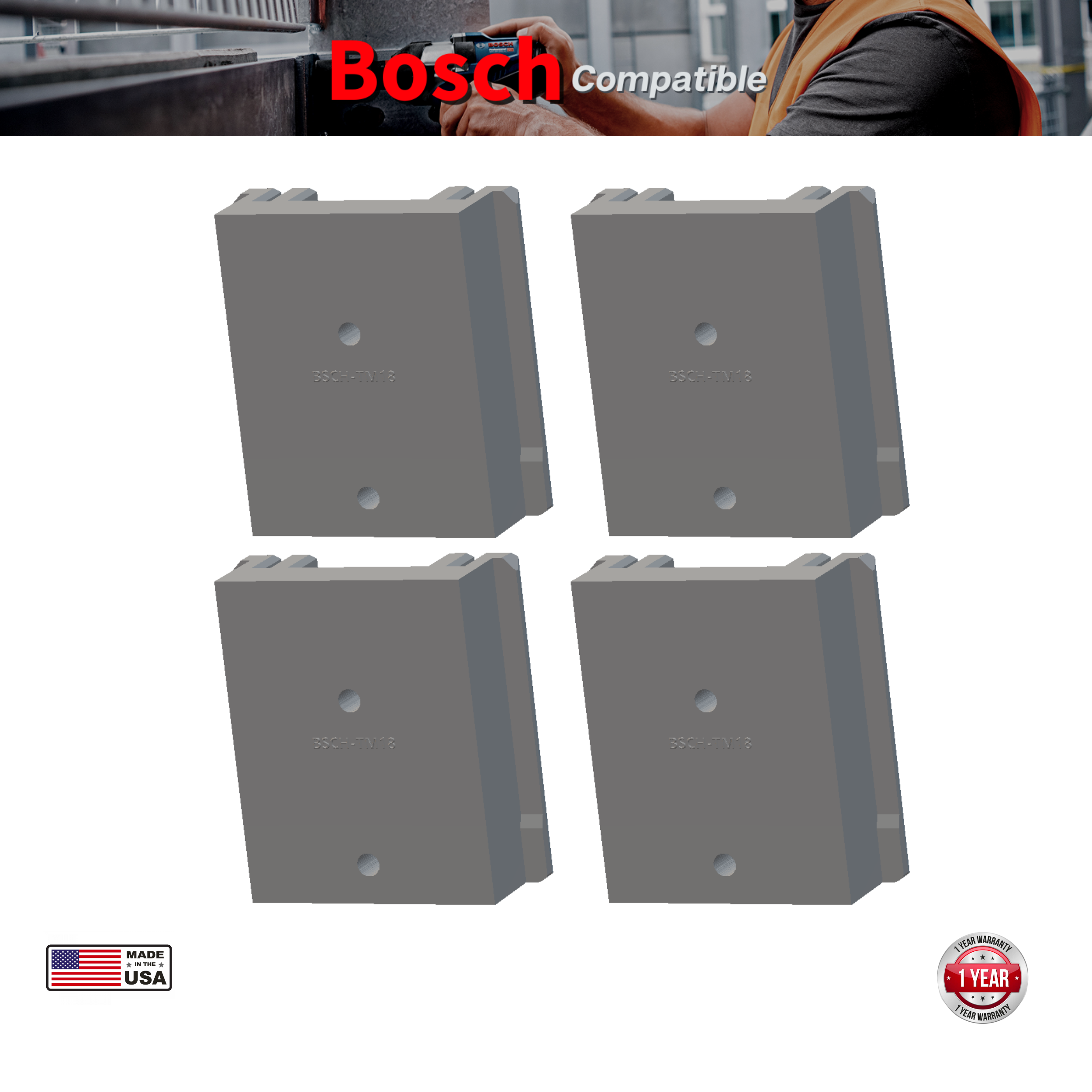 Bosch 18V Tool Mount | Tool Holder (4 Pack)