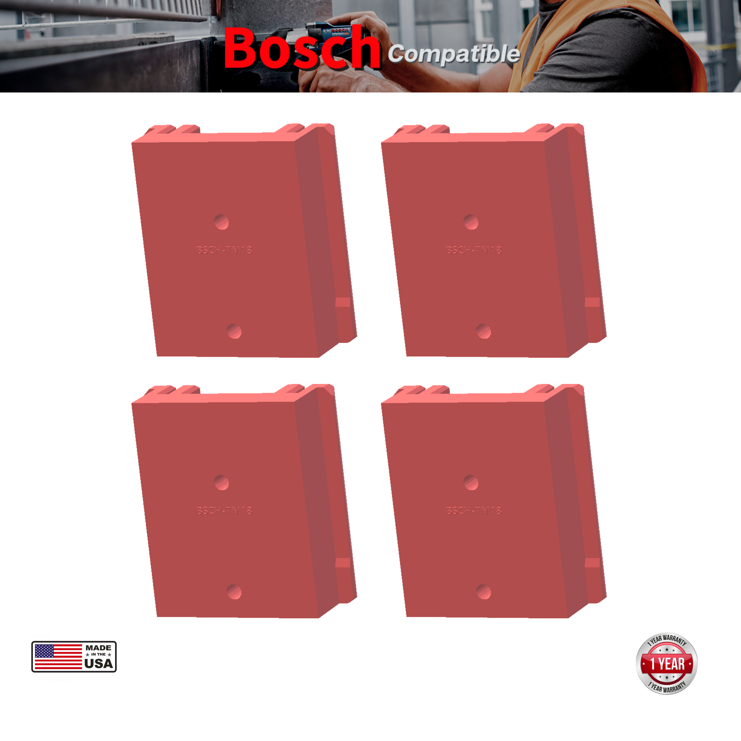 Bosch 18V Tool Mount | Tool Holder (4 Pack)