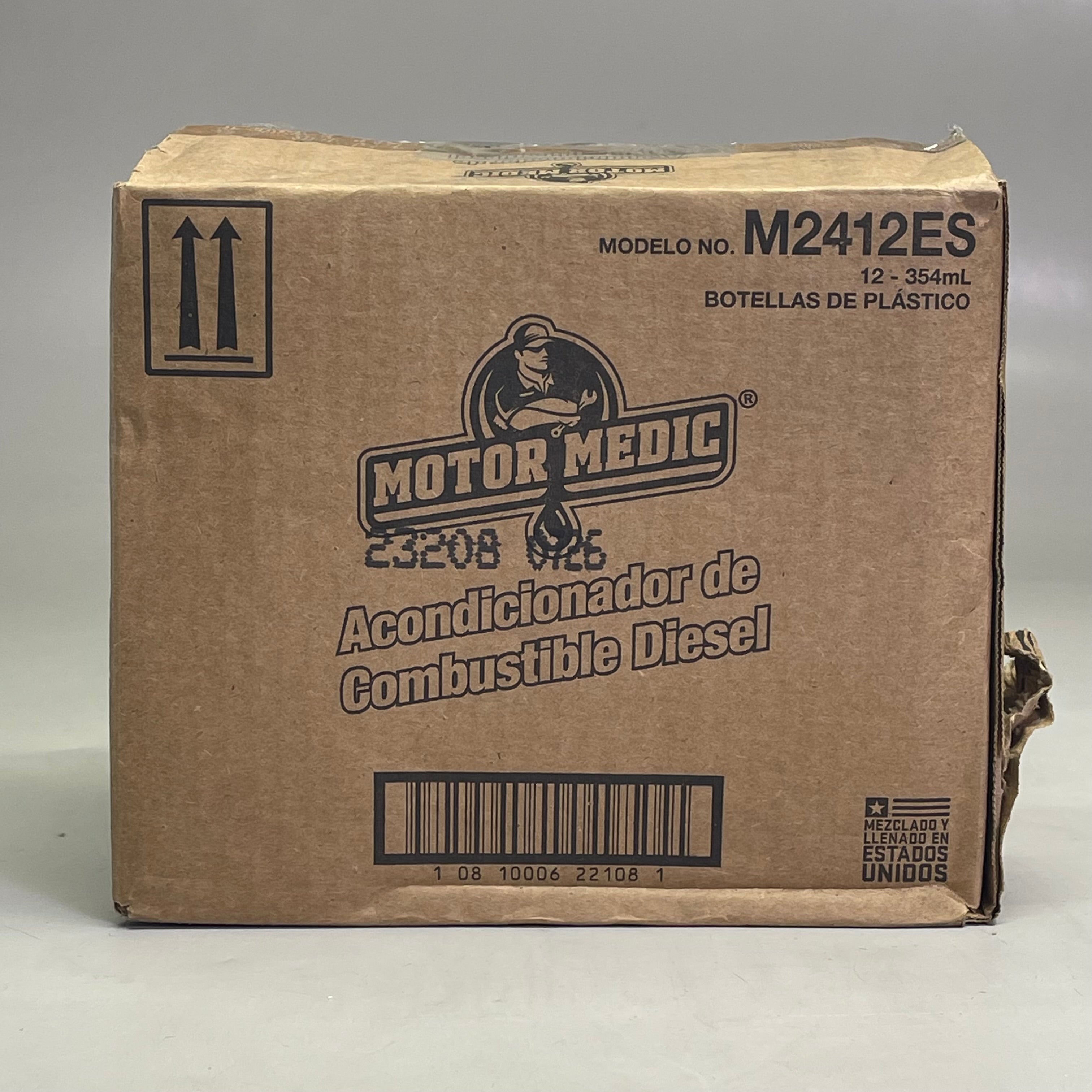 MOTOR MEDIC (12 PACK) Diesel Fuel Conditioner Gunk 12 oz (Treats 20 gal) Grey M2412