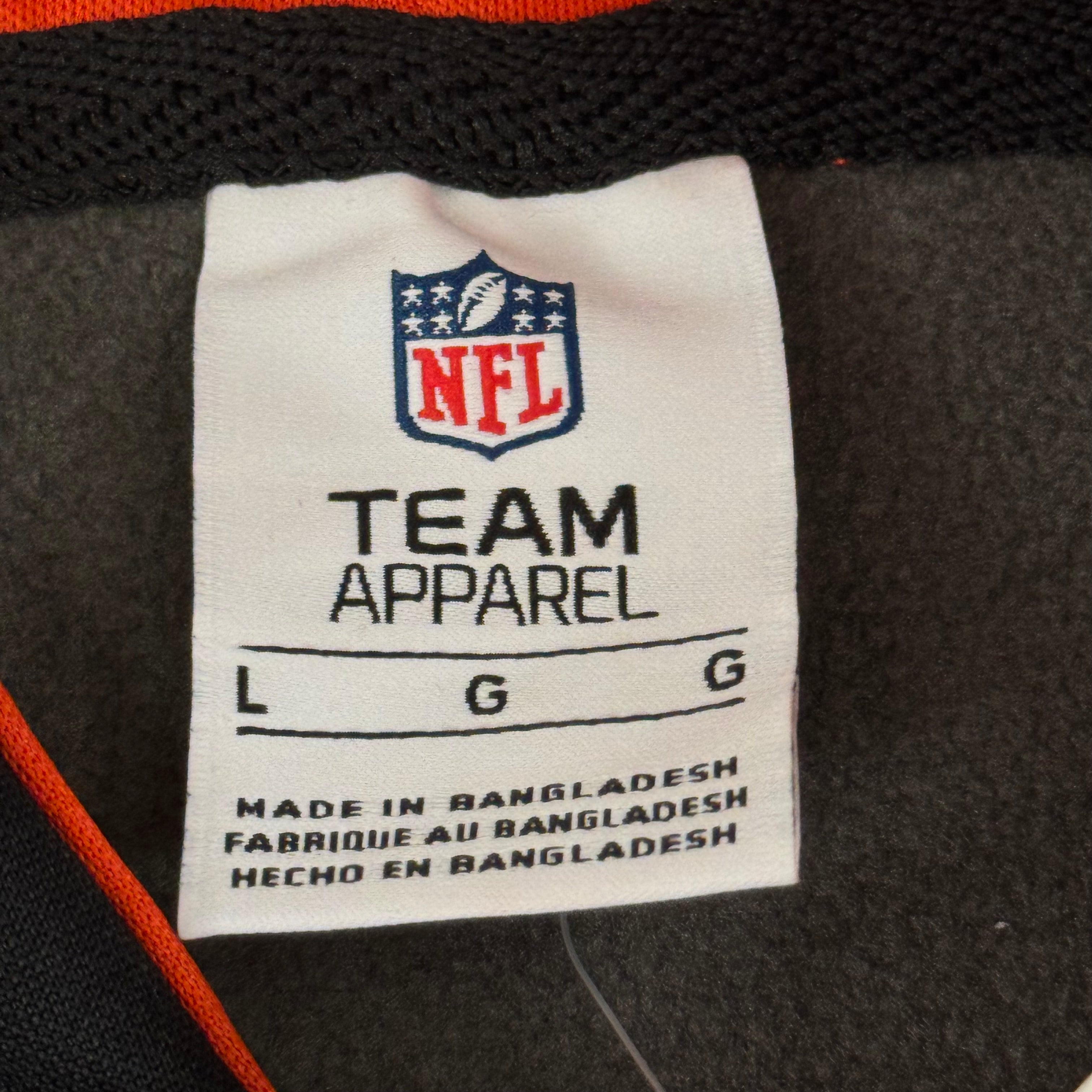 NFL Cincinnati Bengals Hoodie AFC North Sweatshirt Pullover SZ L Black 1802967