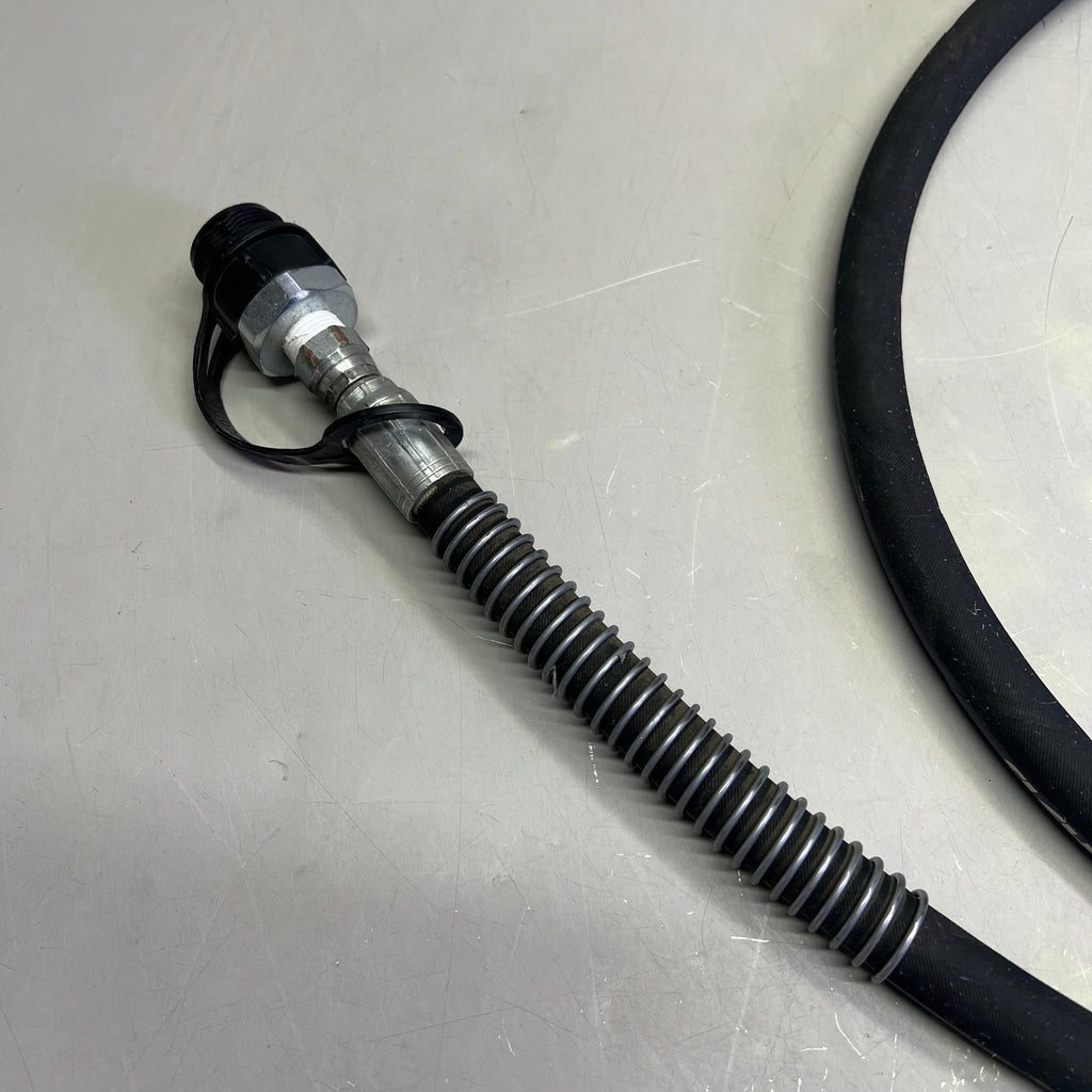FLEXTRAL Hydraulic Jack Hose 10,000 PSI WP - 20,000 PSI BP 3/8" x 8' Black HJ-06
