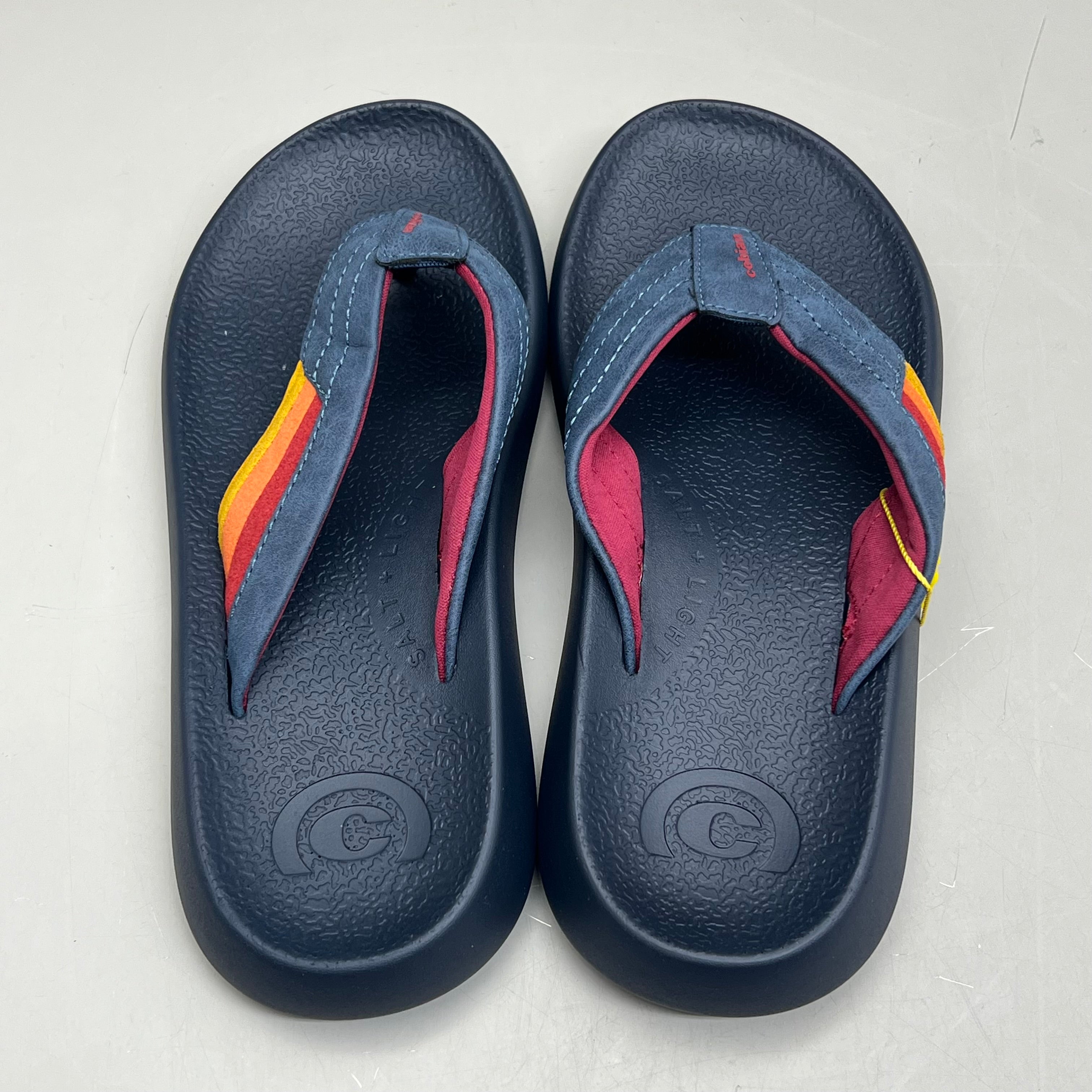 COBIAN Kandui Synthetic Leather Strap Sandals Men's Sz 13, EU 46 Navy KAN25-410-13