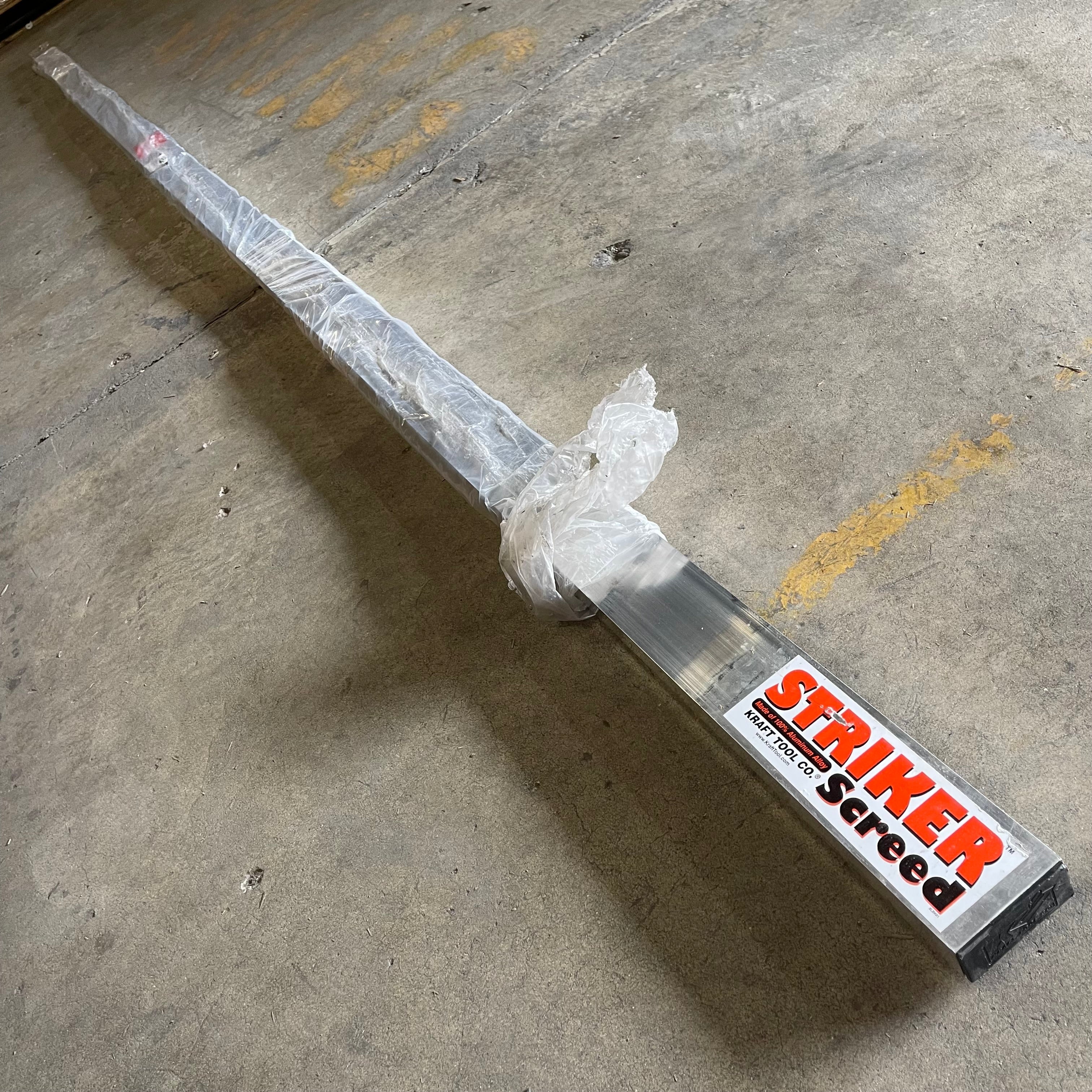 KRAFT TOOL CO. Striker Screed 192”x3-1/2”x1-1/2” ALUMINUM CC612AL