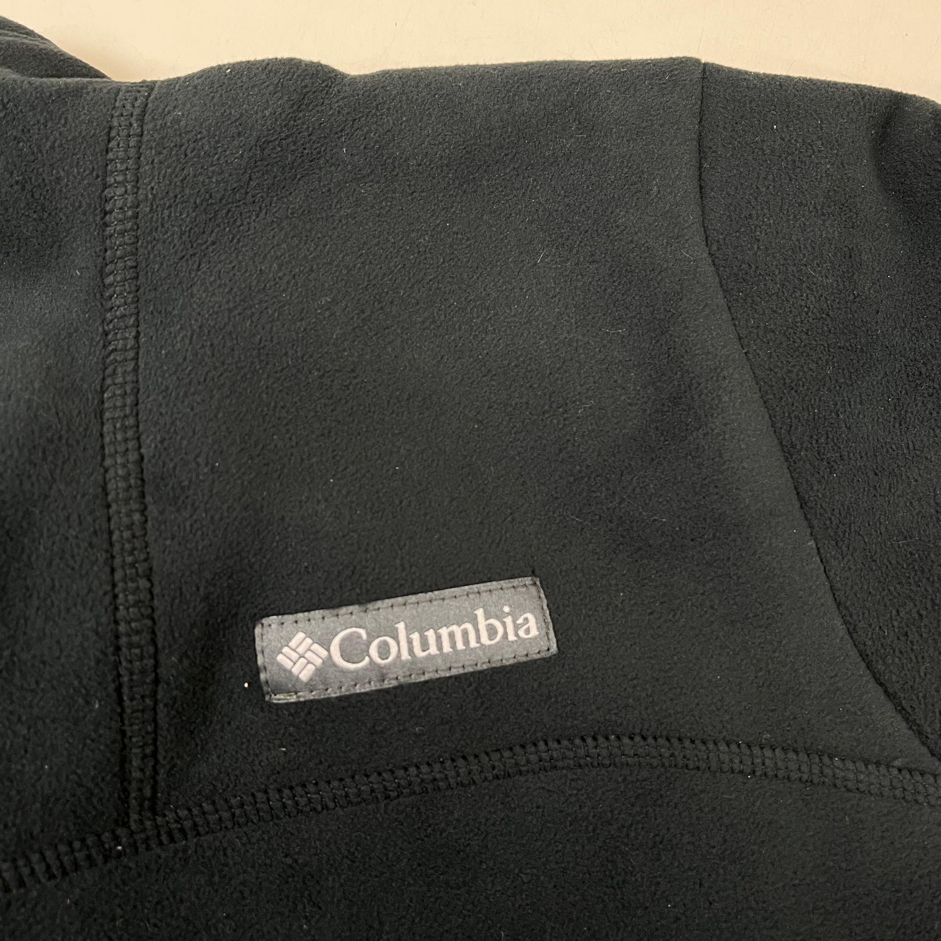 COLUMBIA WinterPass Full Zip Fleece Hip Length Jacket Mens Sz M Black 1909121011
