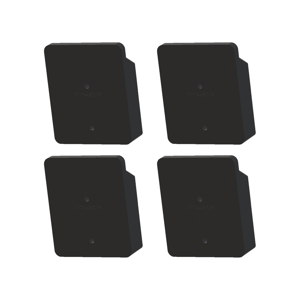 Makita 18V Lockable Battery Mount - Black (4 Pack)