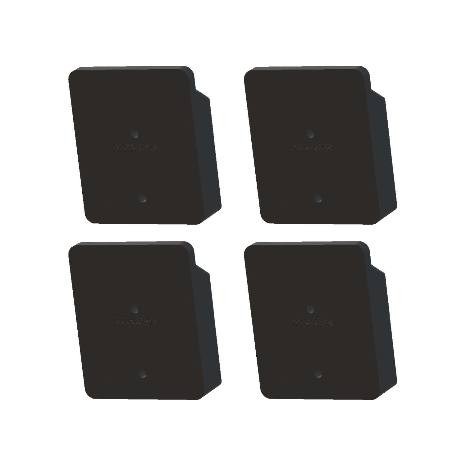 Makita 18V Lockable Battery Mount - Black (4 Pack)
