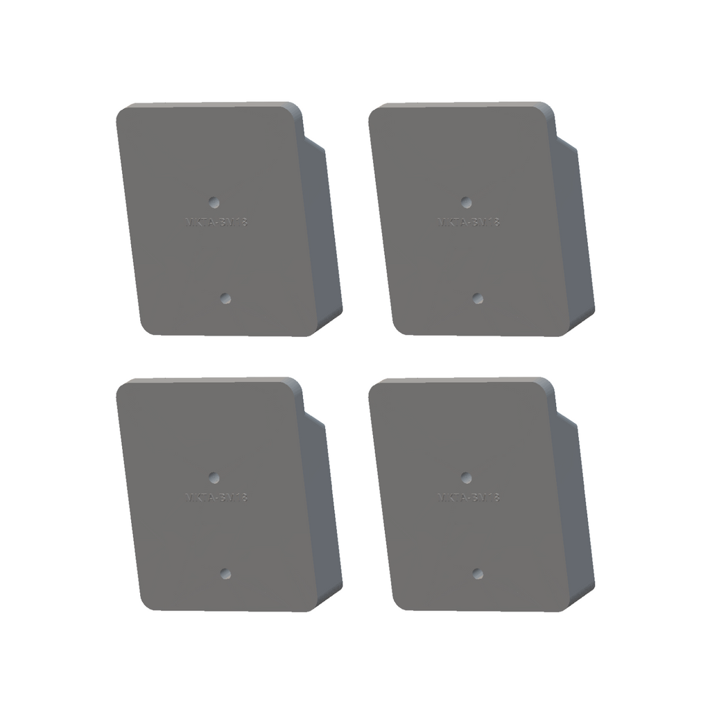 Makita 18V Lockable Battery Mount - Black (4 Pack)