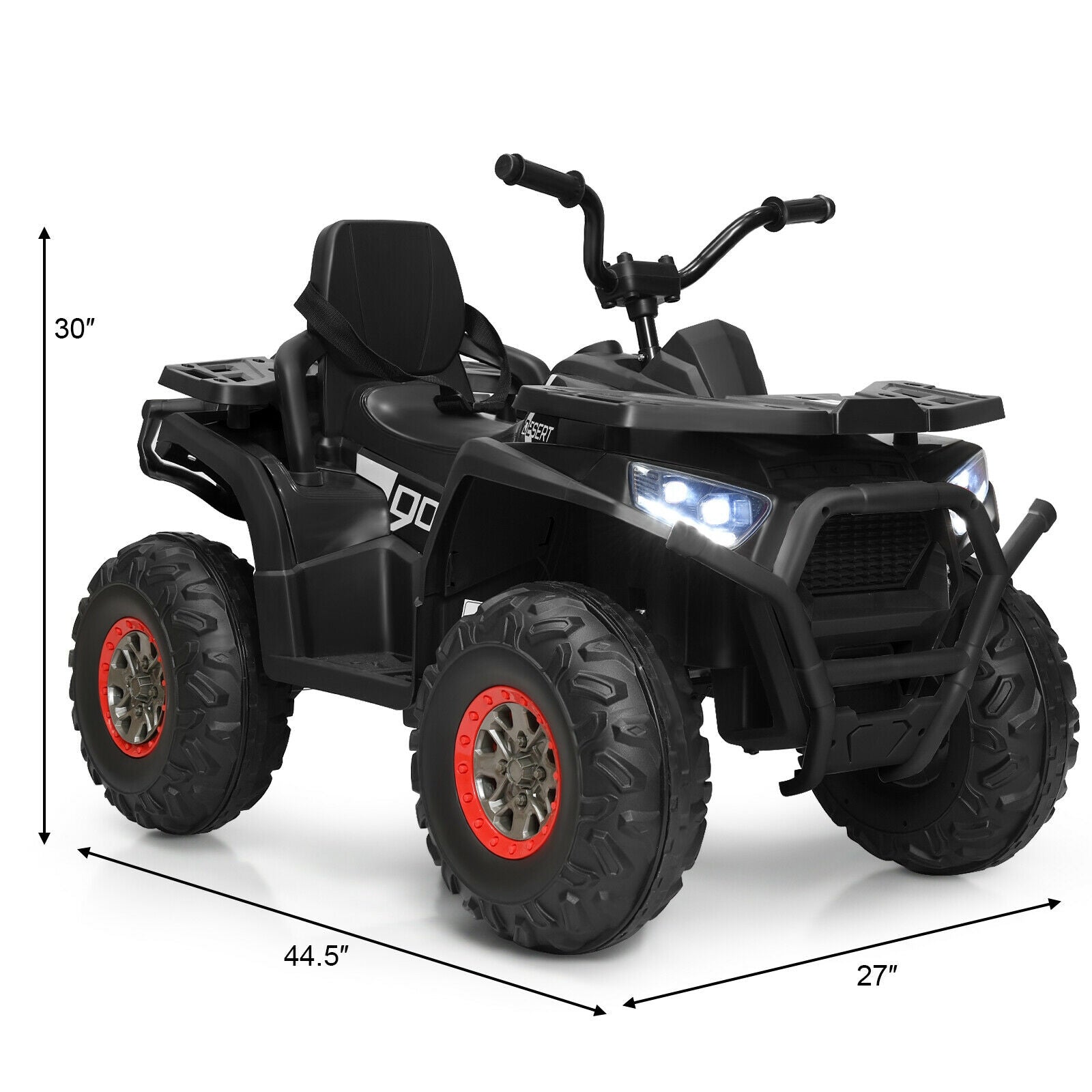 12 V Kids Electric 4-Wheeler ATV Quad with MP3 and LED Lights