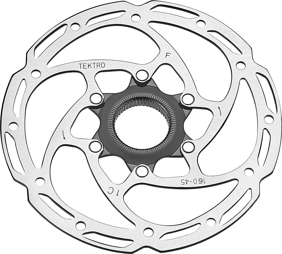 Tektro TR160-45 Disc Brake Rotor - 160mm Center-Lock 2.3mm Thickness Silver