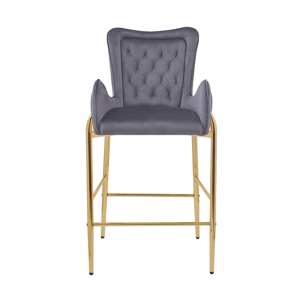 Fabric Counter Height Bar Stools (Set of 2)