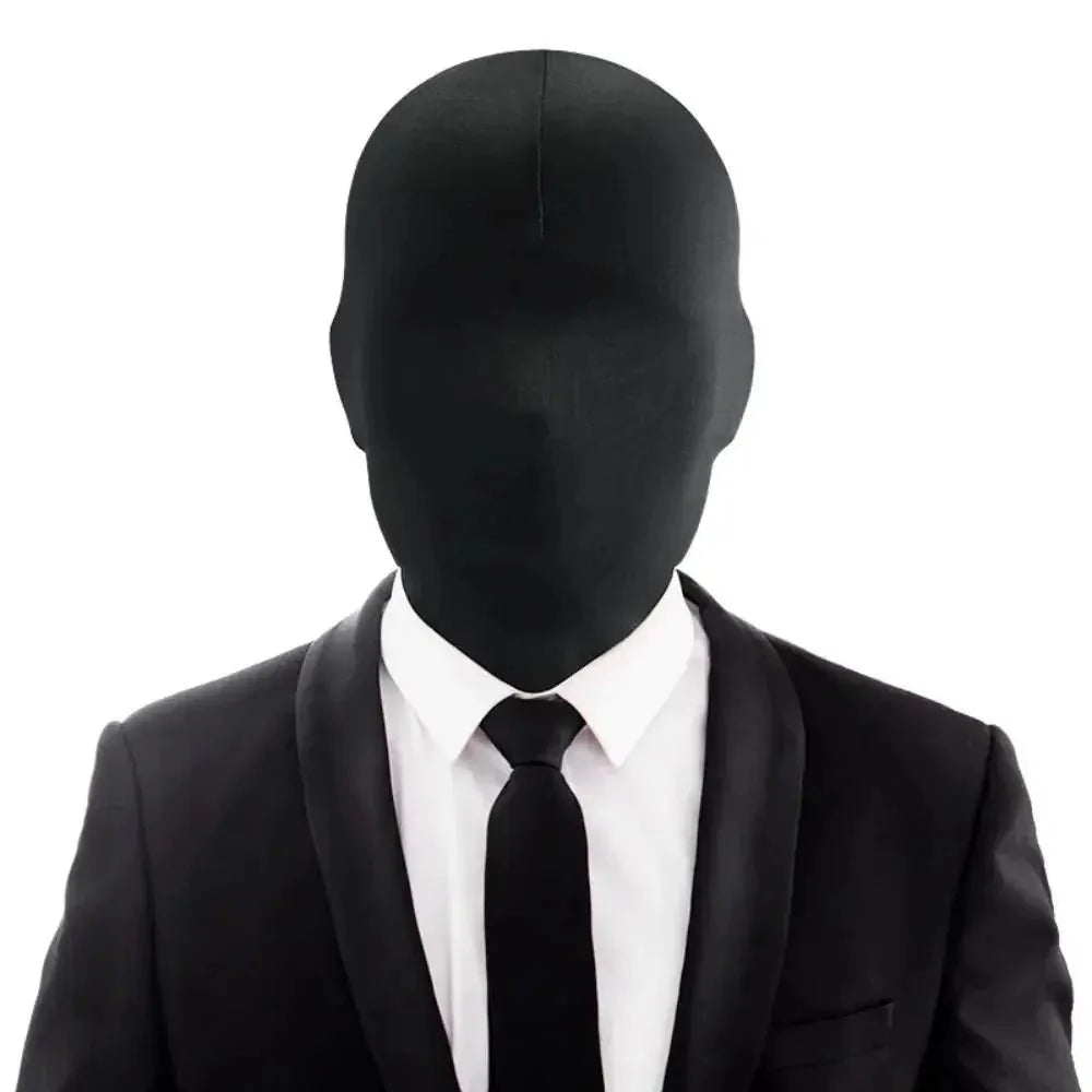 2pcs Black Cosplay Full Mask | Breathable Thin Hood for Halloween and Party Costumes