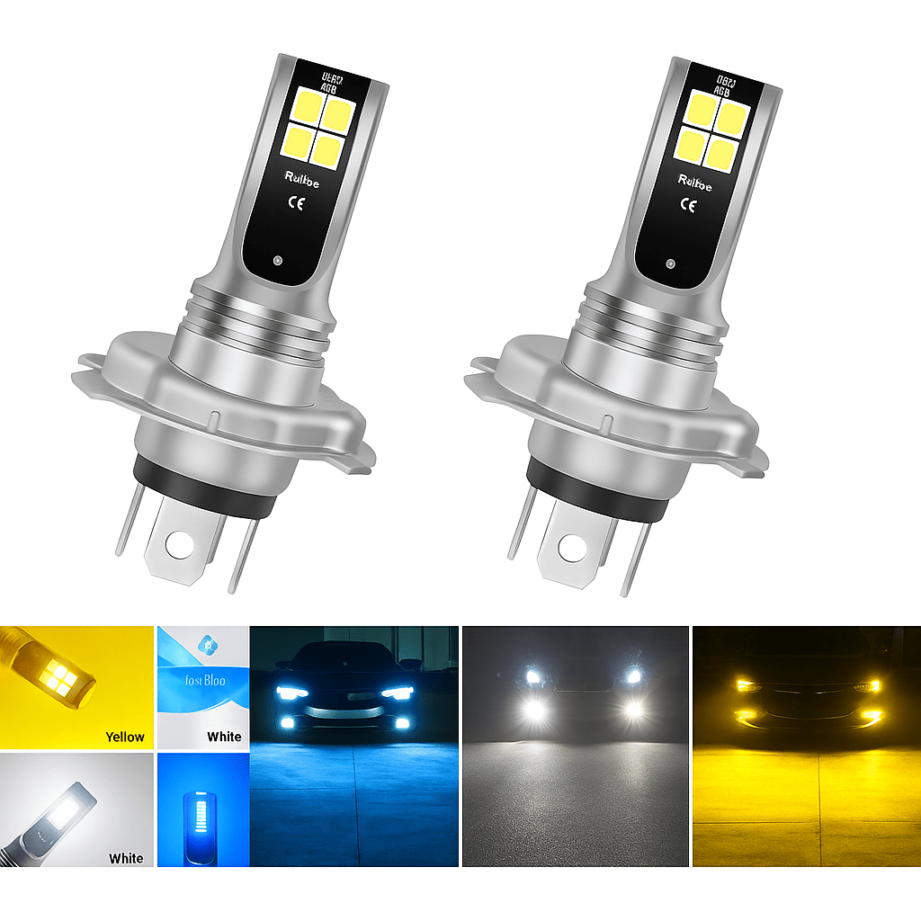 2PCS LED Fog Lights | Super Bright 6000K White Auto Bulbs