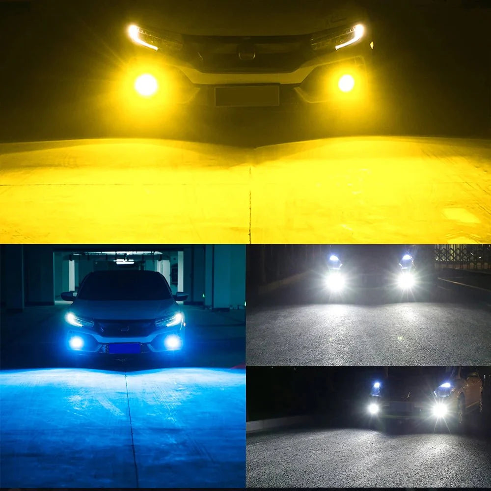 2PCS LED Fog Lights | Super Bright 6000K White Auto Bulbs