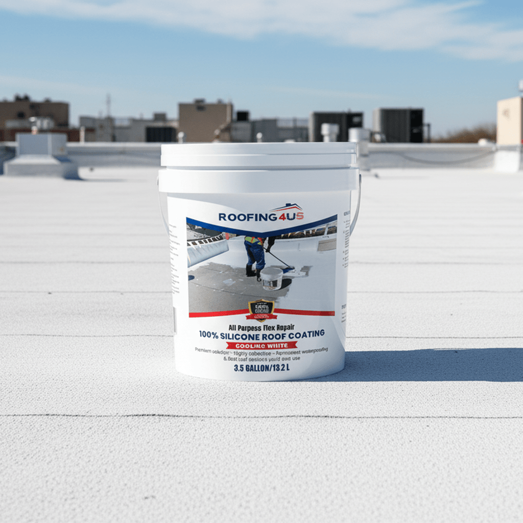All Purpose Flex Repair 100% Silicone Roof Sealant - 3.5 Gallon