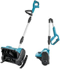 12'' Cordless Snow Shovel Compatible with Makita 18V Battery(Tool Only), 2500RPM Brushless Cordless Electric Snow Blower with Wheels, 12" Clearing Width, 6" Clear Depth,20 FT Throw Distance