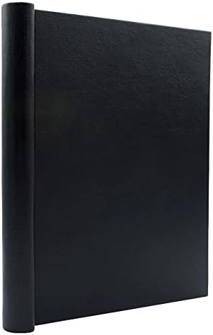 Faux Leather Springback Thesis Binder - Black, 2" Spine, by Bindertek