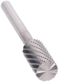Drill America SB-7 Carbide Burr/Rotary File Cylindrical End-Cut Double Cut for Die Grinder 3/4" Dia. x 1" Cut Length with 1/4" Shank and 2-3/4" Overall Length, DUL Series