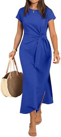 ANRABESS Womens Summer Wrinkle-Free Maxi Dress