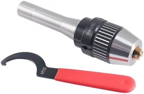 Heavy-Duty Titanium Jaws Keyless Drill Chuck, Integrated Shank by CanCNC Tooling Solutions