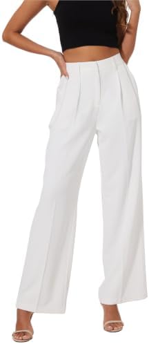 KICZOY Women Casual Wide Leg Dress Pants High Waist Lightweight Flowy Pants