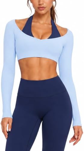 SUUKSESS Women 2 Piece Workout Sets Double Layer Padded Pilates Outfits