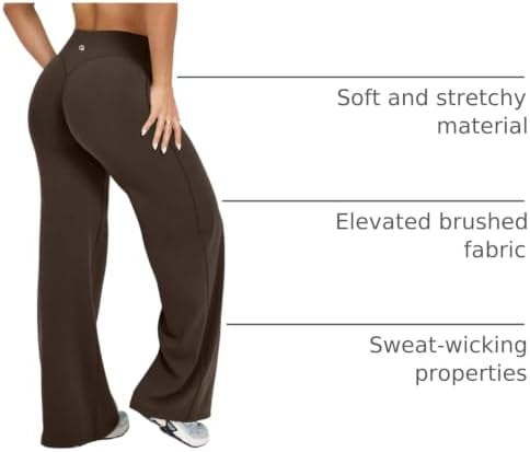 OQQ Yoga Pants Women Casual Soft Straight Leg Bottoms