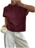 SOLY HUX Women's Short Sleeve Business Casual Sweater