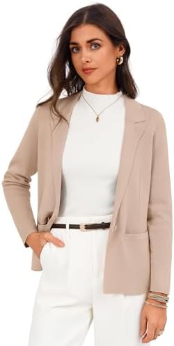 GRACE KARIN Womens Sweater Blazer Jackets Business Casual Work Cardigan