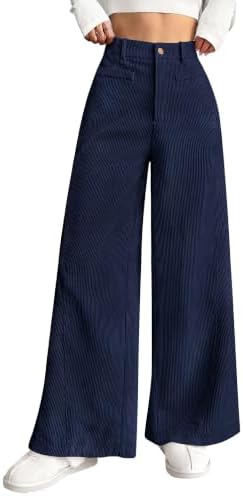 PRETTYGARDEN Women's High Waisted Corduroy Pants Casual