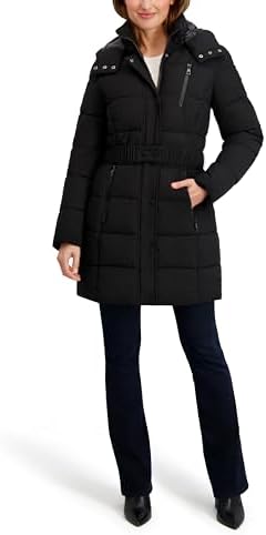 Nautica Women's Heavyweight Stretch Puffer Jacket