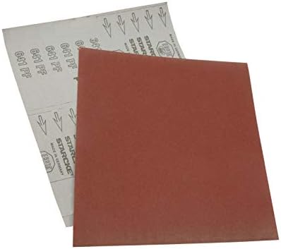 Starcke 25 Pack STARCKE 9” x 11” 80 Grit Cloth Aluminum Oxide Sandpaper Sheets for Wood, Metal & Automotive