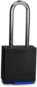 PACLOCK's 1-Series Padlock, UCS, 1/4" Diameter Hard. Stainless Steel Shackle, 2-1/2" Tall, High Performance 6-Pin Cylinder, One Lock Keyed to a Number U-Pick! w/ 2 Keys, Black