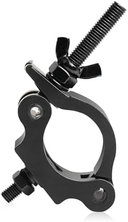 Black Lights Stage Accessories, O Clamp Dj Light Pole Clamp Quick Release Truss, 40mm-52mm Half Coupler Hanging Bracket Stage Moving Head Light Hooks