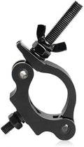 Black Lights Stage Accessories, O Clamp Dj Light Pole Clamp Quick Release Truss, 40mm-52mm Half Coupler Hanging Bracket Stage Moving Head Light Hooks