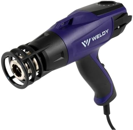 Weldy HG 330-S Car Wrapping Kit 120V 1400W Variable Temperature Heat Gun with 5m Cable, Heat Protection & Air Inlet Covers | Professional Vinyl Wrap Installation Tool for Automotive Films