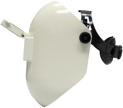 Armour Guard Sugar Scoop White Pipeliner Fiberglass Welding Helmet With Flip Front