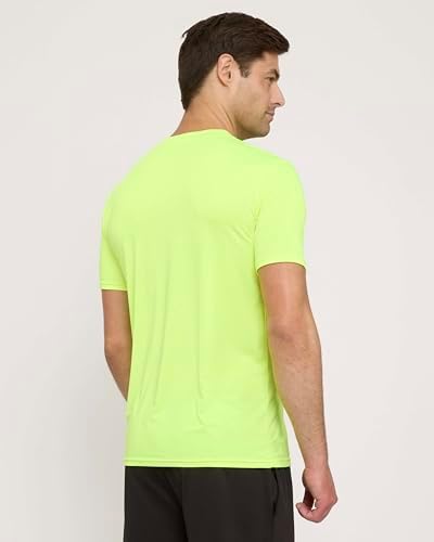 5 Pack Men's Dry Fit Workout T Shirts Crew Neck Athletic Gym Running Tees