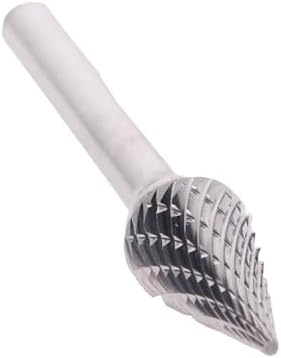 Drill America SM-1 Carbide Burr/Rotary File Cone Pointed End Double Cut for Die Grinder 1/4" Dia. x 1/2" Cut Length with 1/4" Shank and 2" Overall Length, DUL Series