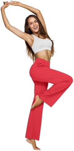 G4Free Yoga Pants for Women Wide Leg Pants with Pockets High Waisted